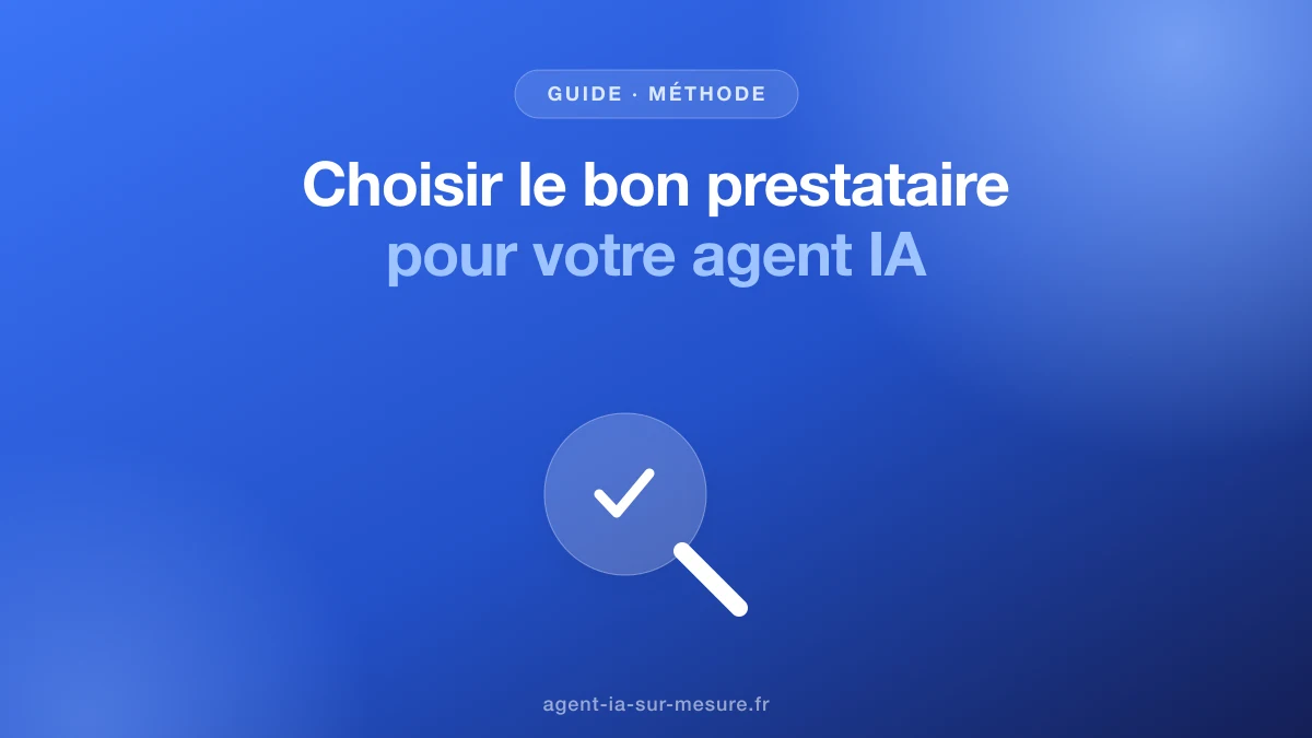 Comment choisir le bon prestataire pour votre agent IA ?